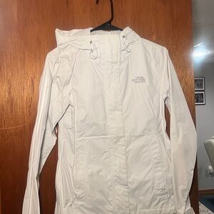 White Northface windbreaker